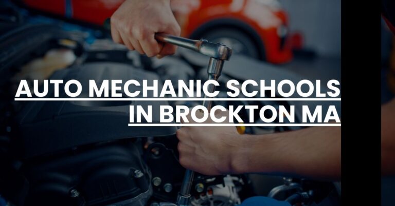 Auto Mechanic Schools in Brockton MA Feature Image