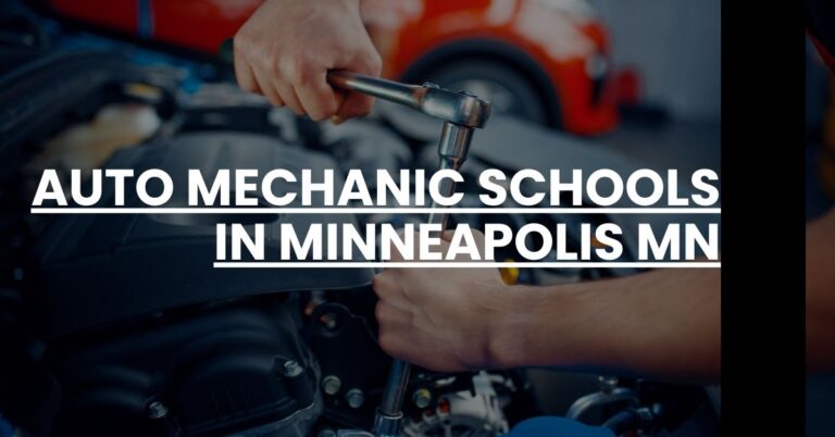 Auto Mechanic Schools in Minneapolis MN Feature Image