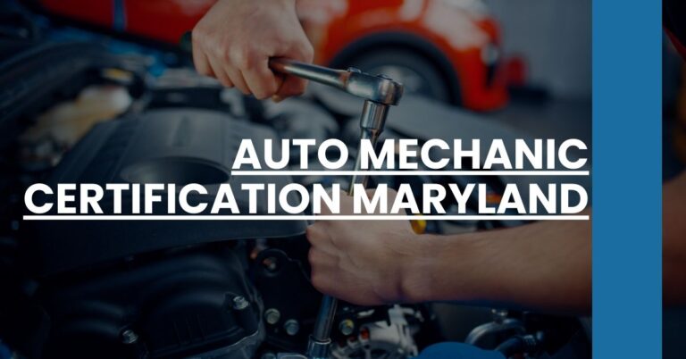 Auto Mechanic Certification Maryland Feature Image