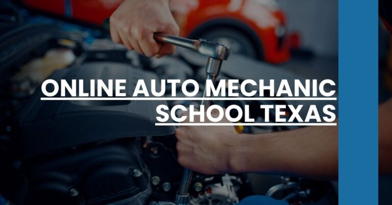 Online Auto Mechanic School Texas Feature Image